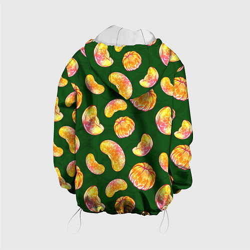 Детская куртка Мандариновые дольки / 3D-Белый – фото 2