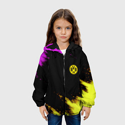 Куртка с капюшоном детская Borussia Dortmund sport, цвет: 3D-черный — фото 2