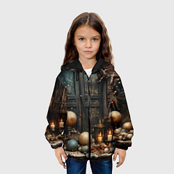 Куртка с капюшоном детская Витрина игрушечек, цвет: 3D-черный — фото 2