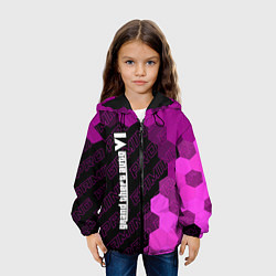 Куртка с капюшоном детская GTA 6 pro gaming по-вертикали, цвет: 3D-черный — фото 2