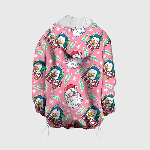 Детская куртка Персонажи новогодние / 3D-Белый – фото 2