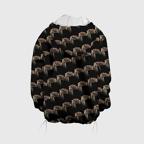 Детская куртка Паттерн драконов из тьмы / 3D-Белый – фото 2