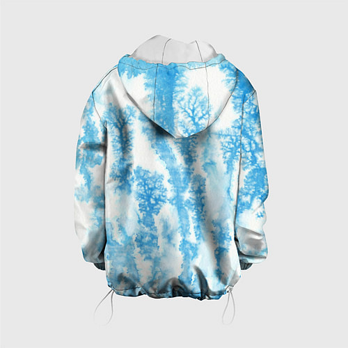 Детская куртка Морозный узор акварель / 3D-Белый – фото 2