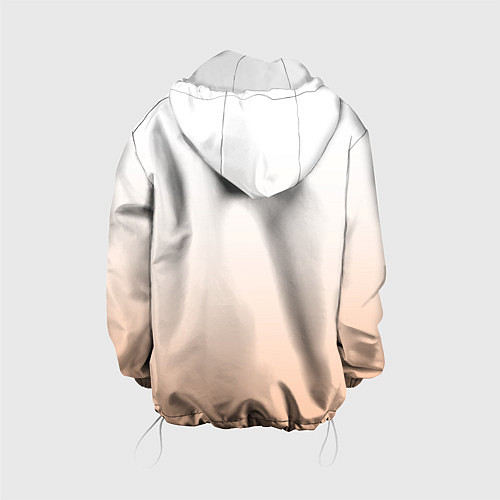Детская куртка Персиково-белый градиент / 3D-Белый – фото 2