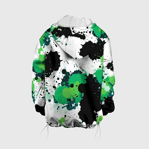 Детская куртка Яркие брызги красок / 3D-Белый – фото 2