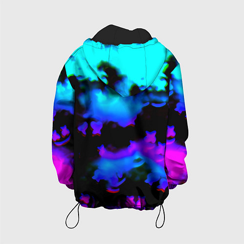 Детская куртка Marshmello neon space / 3D-Черный – фото 2
