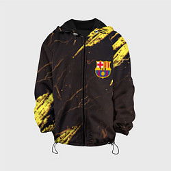 Куртка с капюшоном детская Barcelona краски текстура, цвет: 3D-черный