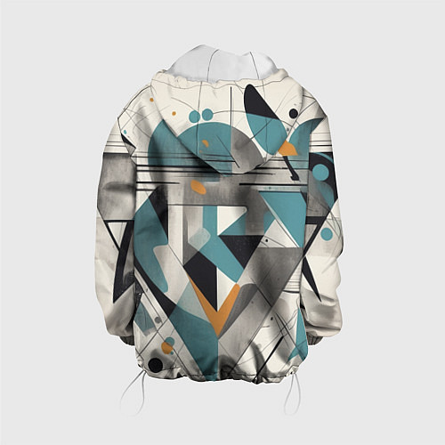 Детская куртка Три человека авангард / 3D-Белый – фото 2