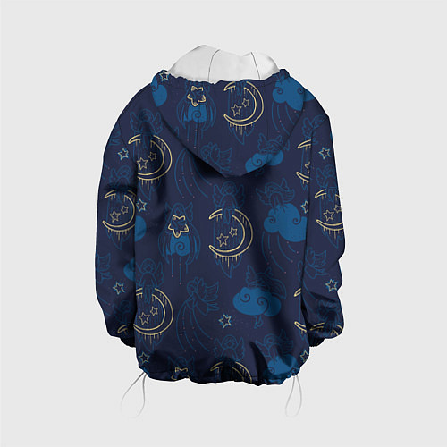 Детская куртка Ангелы в ночном небе / 3D-Белый – фото 2