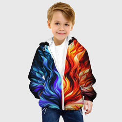 Куртка с капюшоном детская Два огня, цвет: 3D-белый — фото 2