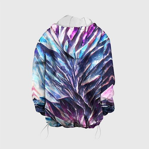 Детская куртка Синий драгоценный камень / 3D-Белый – фото 2