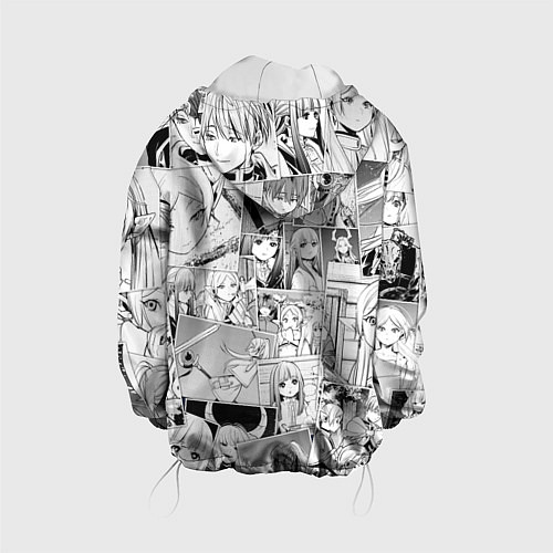 Детская куртка Провожающая в последний путь Фрирен узор / 3D-Белый – фото 2