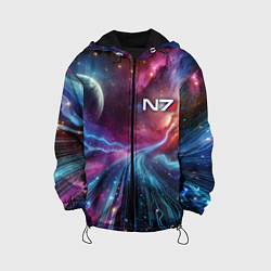 Куртка с капюшоном детская Mass Effect - N7, цвет: 3D-черный