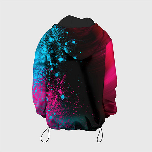 Детская куртка Palworld - neon gradient по-вертикали / 3D-Черный – фото 2