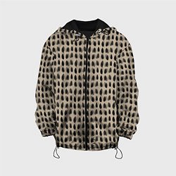 Куртка с капюшоном детская Леопардовый дождь, цвет: 3D-черный