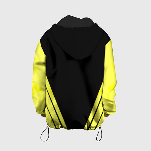 Детская куртка Borussia geometry yellow / 3D-Черный – фото 2