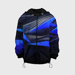 Детская куртка Black and blue abstract background sport style