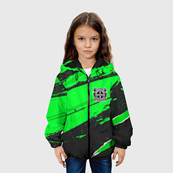 Куртка с капюшоном детская Bayer 04 sport green, цвет: 3D-черный — фото 2
