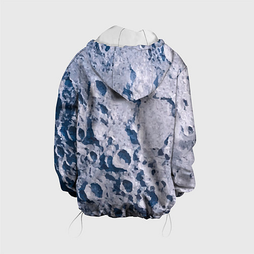 Детская куртка Кратеры на Луне - star dust / 3D-Белый – фото 2