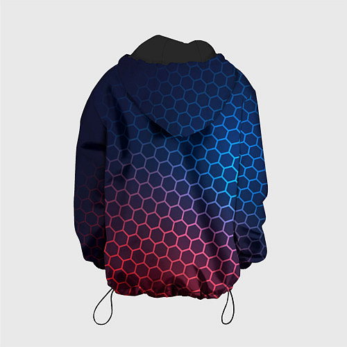 Детская куртка Dead by Daylight неоновые соты / 3D-Черный – фото 2