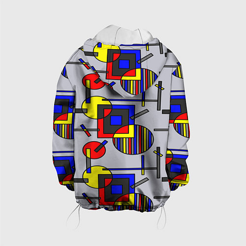 Детская куртка Rectangular abstraction / 3D-Белый – фото 2