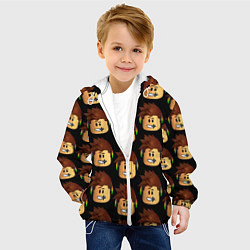 Куртка с капюшоном детская Игра Роблокс, цвет: 3D-белый — фото 2