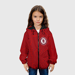 Куртка с капюшоном детская Chelsea отпечатки, цвет: 3D-черный — фото 2