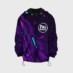 Куртка с капюшоном детская Palworld neon gaming, цвет: 3D-черный