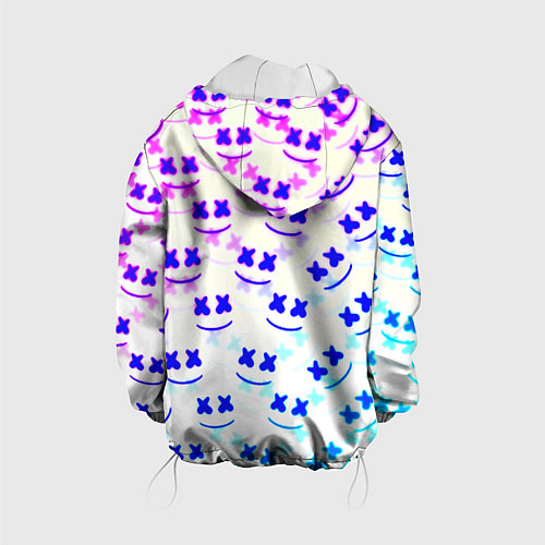 Детская куртка Marshmello pattern neon / 3D-Белый – фото 2