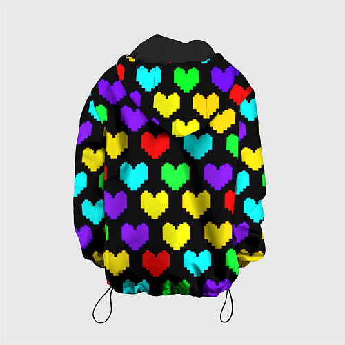 Детская куртка Undertale heart pattern / 3D-Черный – фото 2