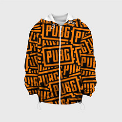 Куртка с капюшоном детская PUBG pattern game, цвет: 3D-белый