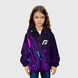 Куртка с капюшоном детская Need for Speed neon gaming, цвет: 3D-черный — фото 2