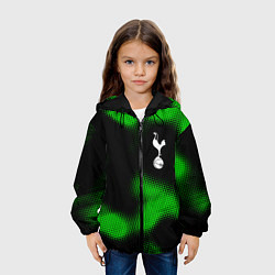 Куртка с капюшоном детская Tottenham sport halftone, цвет: 3D-черный — фото 2