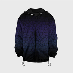 Детская куртка Чёрно-фиолетовый мозаика крупная