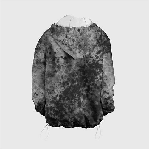 Детская куртка Абстракция - серый пунш / 3D-Белый – фото 2
