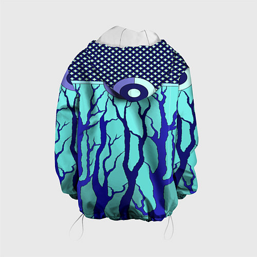 Детская куртка Turquoise abstraction / 3D-Белый – фото 2