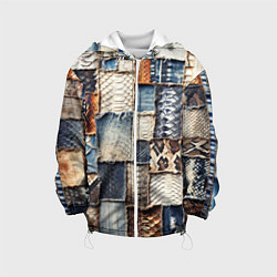 Детская куртка Змеиная кожа - пэчворк