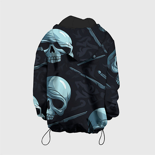 Детская куртка Черепа и ножи / 3D-Черный – фото 2