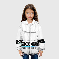 Куртка с капюшоном детская Printstream white - скин CS, цвет: 3D-белый — фото 2