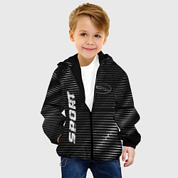 Куртка с капюшоном детская Jaguar sport metal, цвет: 3D-черный — фото 2