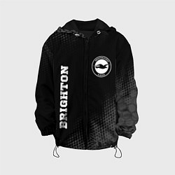 Куртка с капюшоном детская Brighton sport на темном фоне вертикально, цвет: 3D-черный