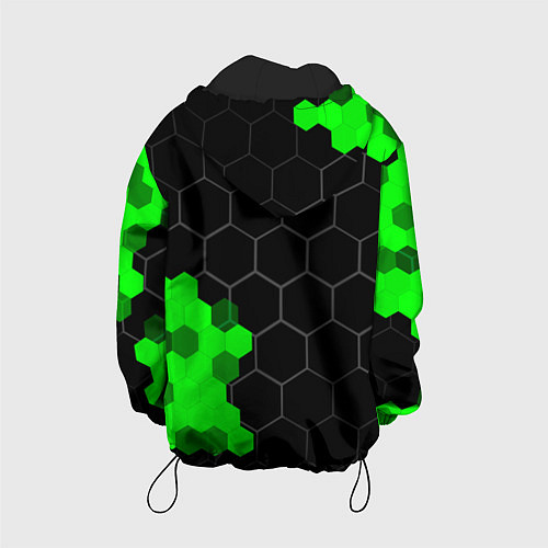 Детская куртка Lifan green sport hexagon / 3D-Черный – фото 2
