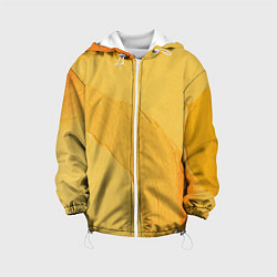 Куртка с капюшоном детская Желтая краска, цвет: 3D-белый