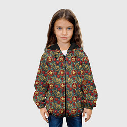 Куртка с капюшоном детская Золотые звездочки СССР, цвет: 3D-черный — фото 2