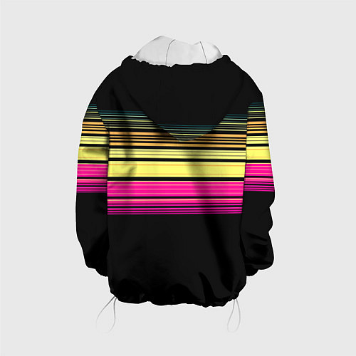 Детская куртка Cyber skull - ai art fantasy / 3D-Белый – фото 2