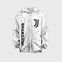Куртка с капюшоном детская Juventus sport на светлом фоне вертикально, цвет: 3D-белый