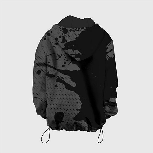 Детская куртка Bayer 04 sport на темном фоне по-вертикали / 3D-Черный – фото 2