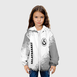 Куртка с капюшоном детская Galatasaray sport на светлом фоне вертикально, цвет: 3D-белый — фото 2