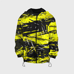 Детская куртка Yellow geometry - спортивный узор