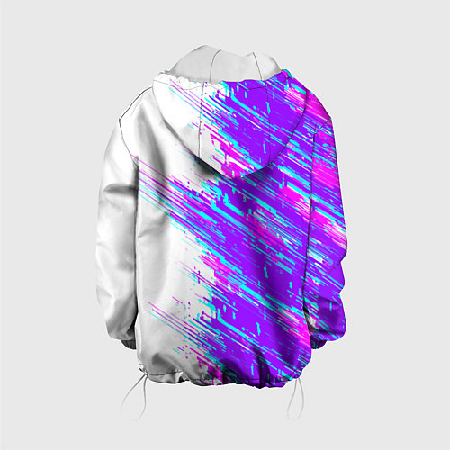 Детская куртка Neon glitch / 3D-Белый – фото 2